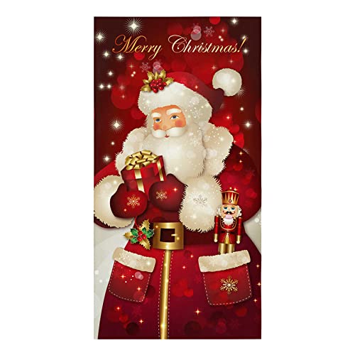 Aomike Merry Christmas Kitchen Towels， Dreamlike Santa Claus Winer Xmas Snowflake Dish Towels Absorbent Soft Kitchen Hand Towels Tea Towels For House Cleaning And Decorate, 18" X 28" #TOP24