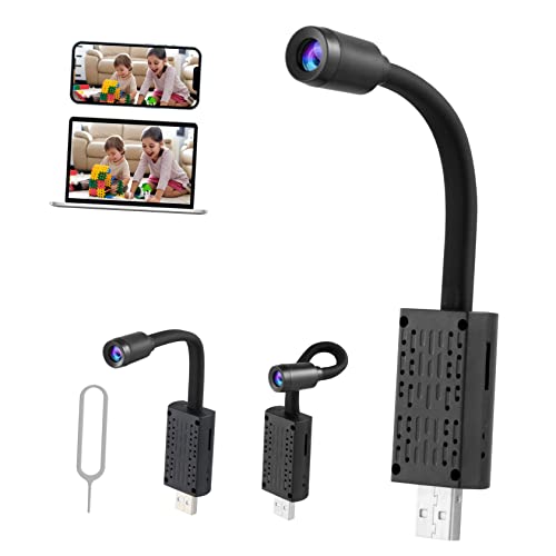 Cámara de seguridad Tofficu pequeña con USB, visión nocturna y monitoreo remoto para el hogar 2