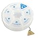 Round Weekly 7 Day Pill Box Organizer for Medicine Travel White Case Holder
