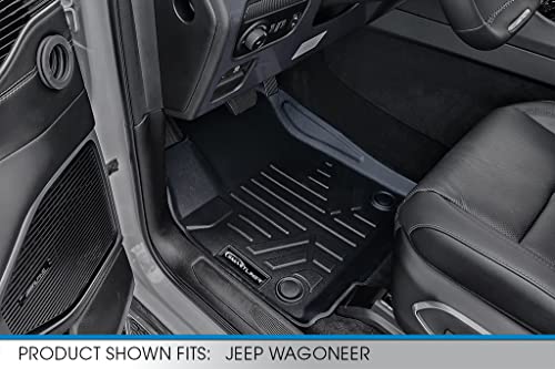 SMARTLINER All Weather Custom Fit 2 Row & Cargo Liner Behind The 2nd Row Floor Mat Liner Set Compatible with 2022-2025 Jeep Wagoneer (8 Passenger Model) by SMARTLINER - Image 2