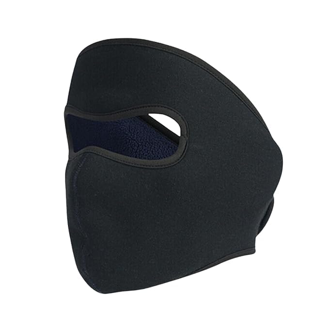 Image of Face Mask for Bikers 1 Pcs Riding UV Protected Full Face Cover for Men & Women, Mask for Bike Riding Accessories Cycling Accessories for Rider Full Helmet Cover for Men (Black)