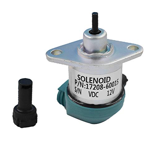 labwork Fuel Shut Off Solenoid 17208-60010 17208-60015 Replacement for Kubota Engine Models D905 D1005 D1105