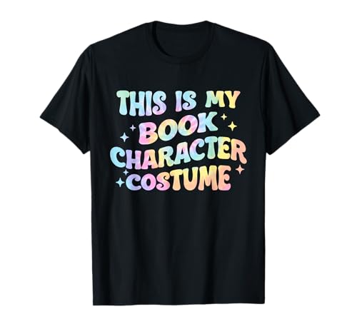 This Is My Book Character Costume Funny Book Lover Groovy T-Shirt