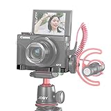 UURig G7X Mark III Vlog Camera Cold Shoe Extension Microphone Side Mount for Canon G7X Mark III Camera, 1/4' Tripod Mount, Vlogging Accessories - R016 C-G7X