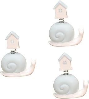 Luxshiny 3 Peças Enfeites De Carro De Caracol Decoração De Caracol Bobblehead Figura Balançando A Cabeça Caracol Brinquedo Caracol Boneca Presentes Accesorios Para Escritorio Desenho