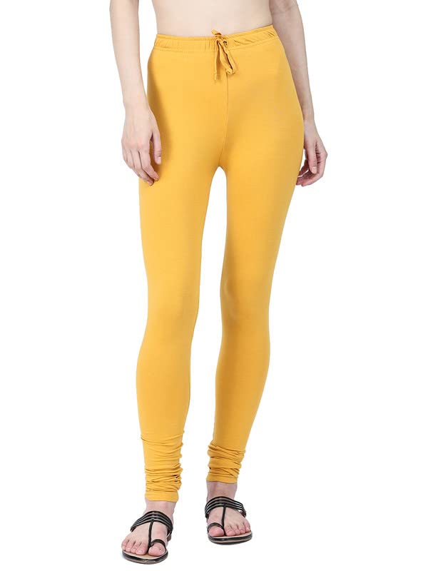 Image of Robinbosky Cotton Churidhar Leggings for Women - Stylish, Stretchable & Flattering Fit for All-Day Comfort