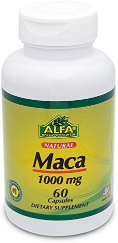 Maca 1000 Mg 60 Capsules by Alfa Vitamins