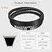 uxcell 2 Pcs BX65 EPDM V-Belt, Raw Edge Cogged Industrial Rubber V Belt 0.67