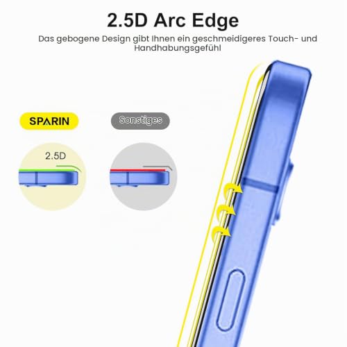 SPARIN Panzer Schutz Glas für Google Pixel 10a, 3 Folie und 2 Kameraschutz – Ansicht 7