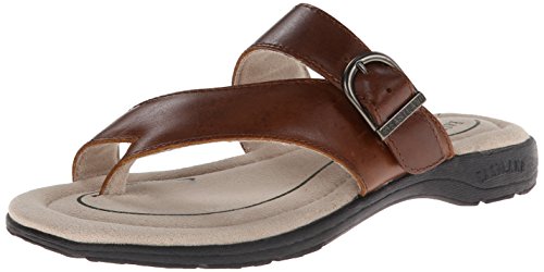Eastland womens Tahiti Thong flip flop sandals, Tan, 10 US