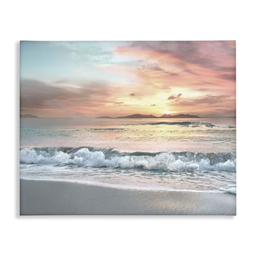 Morning Sunrise Beach Canvas Wall Art