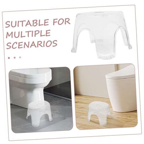 Tabouret de salle de bain transparent ERINGOGO multifonction - 8