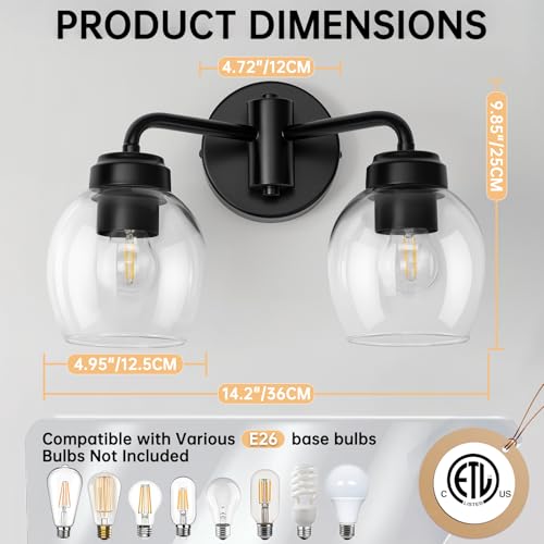 Save on Luxlite Black Modern Bathroom Light Fixtures with Code - Image 5