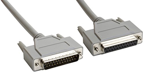 Amphenol Cs-Dsdmdb25Mf-025 25-Pin Db25 Deluxe D-Sub Cable, Shielded, Male/Female, 25', Gray #TOP29