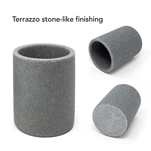 Stone Grey Toothbrush Holder For Bathroom Tooth Brushing Holder Toothbrush Holders For Bathrooms - Sandstone Bathroom Organizers #TOP4