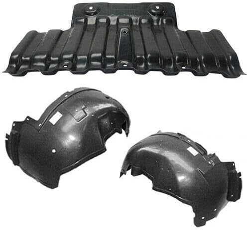 Parts N Go 1999-2006 Silverado Sierra Fender Liner Pair with Undercover Splash Guard Set - 22781372, 15095669