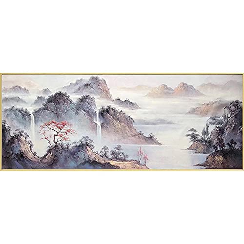 Peinture diamant 5d complet anti stress grand paysage 60x120cm