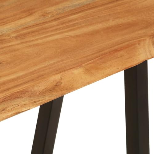 Banc en bois massif d'acacia stable pour table de salle à manger - 8
