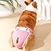 leasote Washable Dog Diapers, Pet Menstrual Pants Female Dog Diapers Sanitary Panties Breathable Dog Period Pads Underwear for Small Medium Dogs Pink M