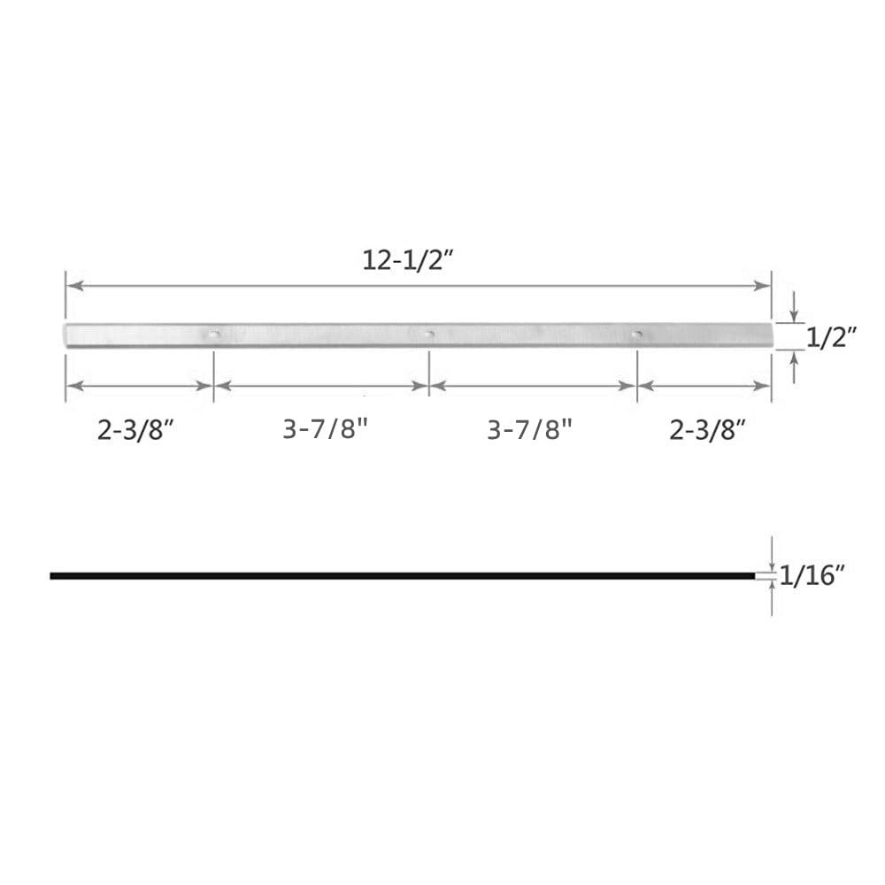 2 sztuk 320x12x1.5mm noże do strugarki dla Triton TPT125 DELTA 22-560 TP400LS dla rzemieślnika 21758 dla Wen 6550 12.5 Cal