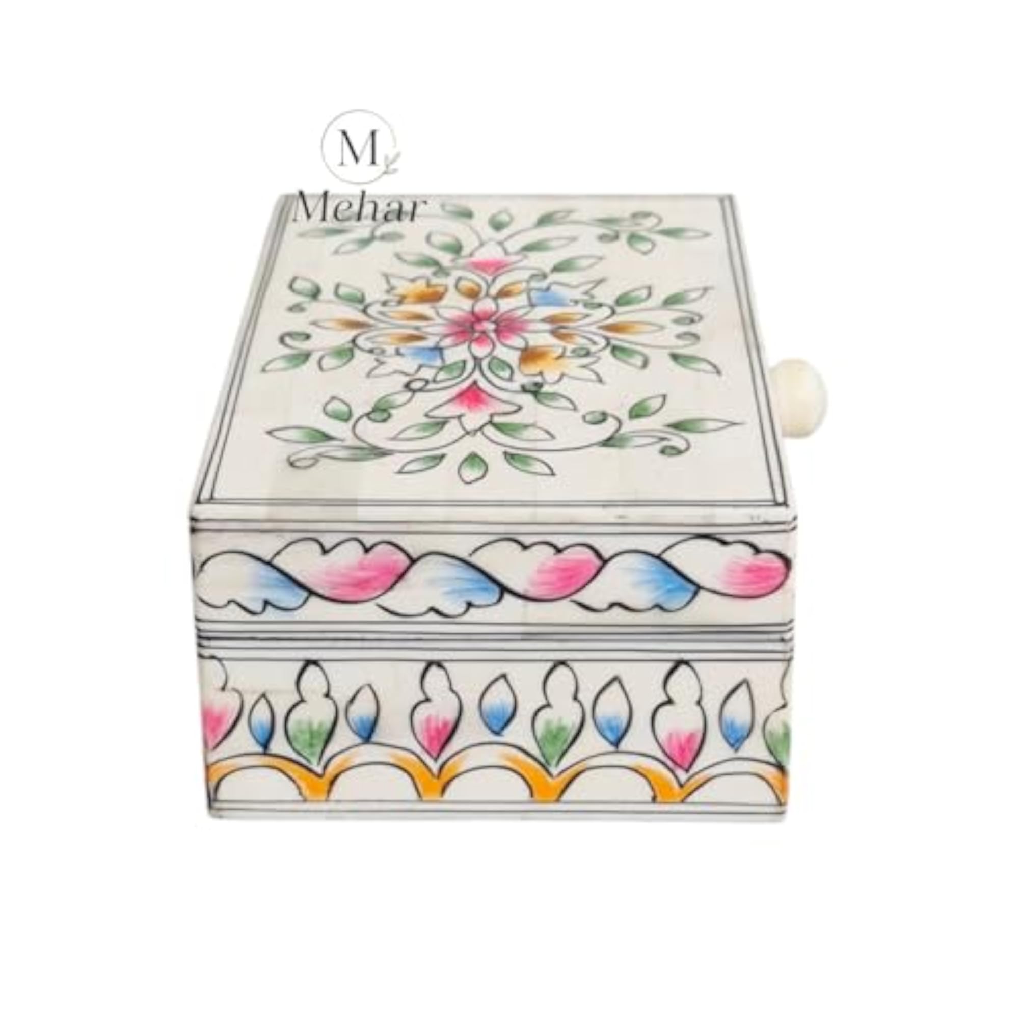 Handmade Bone Inlay Decorative Keepsake Organizer Box