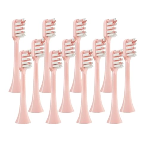 12 �̃u���V�w�b�h�\�j�b�N�d�����u���V�\�t�g�уm�Y���݊��� SOOCAS X3/X3U/X5 �������u���V�w�b�h���ꂢ�Ȏ�(12pcs Pink)