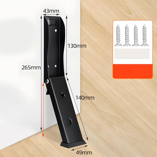 Support de porte en acier inoxydable à double installation pour maison et hôtel - 8