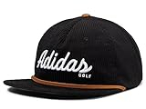 adidas Golf Corduroy Leather Rope 5 Panel Hat, Black