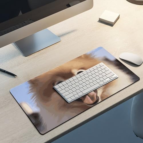 Happy Pomeranian Desk Pad Large protector escritorio miniatura 5