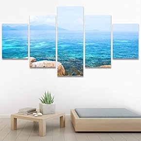 SIGNWIN 5 Panel Canvas Wall Art Modern Art...