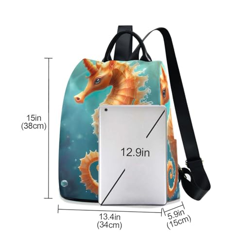Mochila de viaje para mujer con diseño de unicornio, perfecta para senderismo y escapadas 3