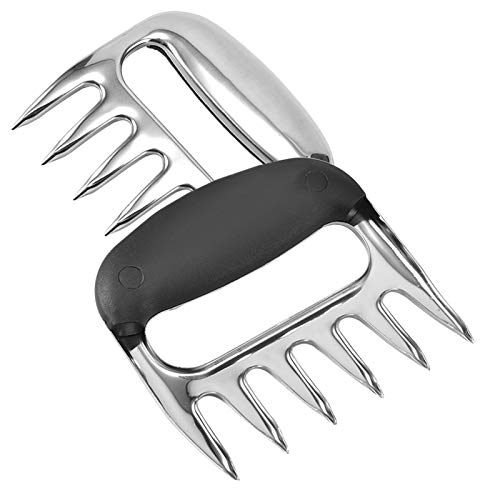 Tenedores Carne para Barbacoa Garra Tenedor de Carne Garras Oso Pulled Pork Garras de Acero Inoxidable BBQ Cocina Utensilios para Cerdo Pavo Pollo (1 Par)