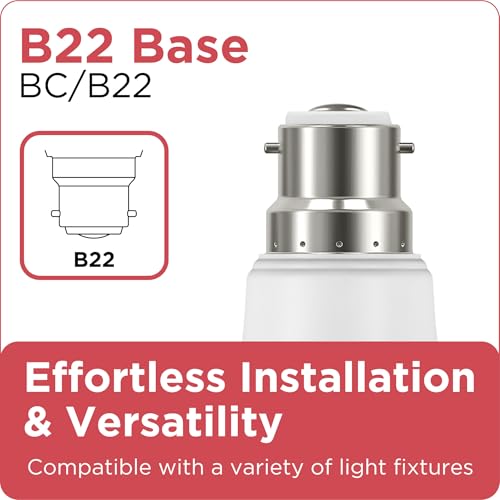 BLACK+DECKER® - LED GLS Lightbulbs - Pack of 3 Light Bulbs • 7.3W • B22 Bayonet Base • Warm White 2700K • Non-Dimmable • 806 Lumens • Energy Class E - Image 5