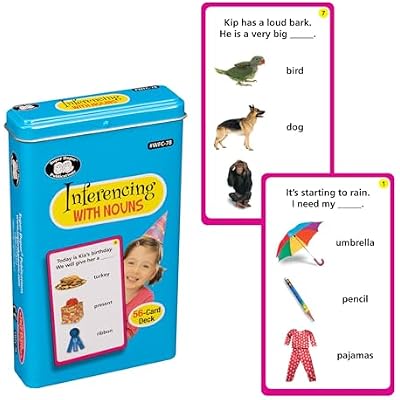 Super Duper Publications | Inferencing with Nouns Fun Deck Flash Cards | Early Reader | Educational Learning Resource for Children