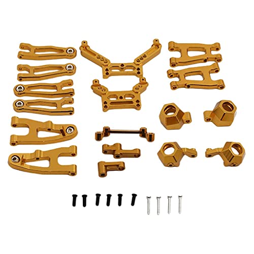 THE STYLE SUTRA® Metal Steering Cup Upper Lower Swing Arm Set for SG1603 SG1604 RC Hobby Car Golden Deal