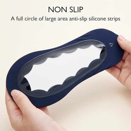 COMFELIE Women's No Show Socks - 6 Pack Anti-Slip Liner Flat Invisible Boat Seamless Footies3