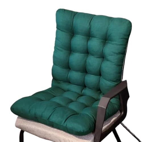 MAQDDO Deckchair Cushion 1PC Thick Rocking Chair Cushion Outdoor Garden Chair Cushion Non-Slip High-Backed Patio Chair Pads Washable Sun Lounger Cushion For Indoor Outdoor(Green,40x83cm)