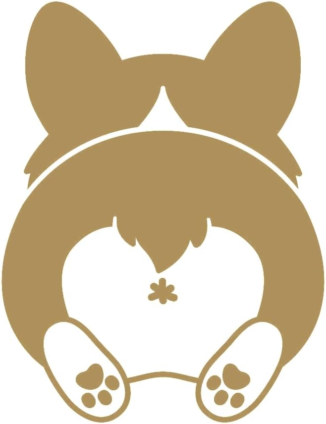 ぺた本舗 カッティングステッカー コーギーの後ろ姿
