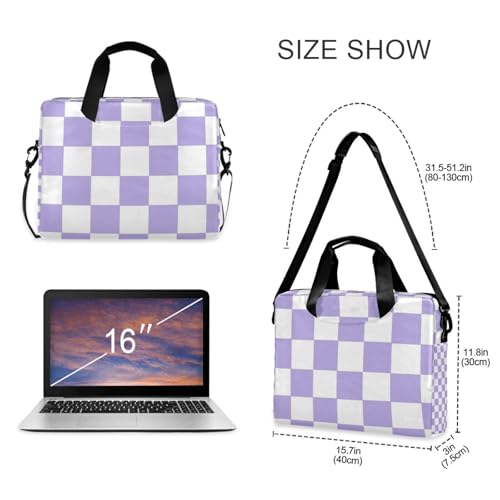 Funda maletín para laptop 15.6 pulgadas morado cuadro americano miniatura 5