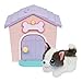 Little Live Pets My Puppy's Home Mini Playset, Pink, Play Dog with Building Dog House Toys, Customizable Puppy Plush Toy for Kids of Ages 5+