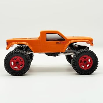 furitek Terra COMP 1/18 RTR Crawler - Remote Control Car, RC Rock Crawler 1/18 Scale w Carbon Fiber Chassis n 2-in-1 Outrunner Brushless System for Adults, RC Hobbyists (Orange)