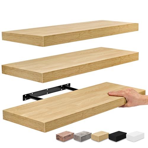 Sorbus Floating Shelves for Wall - 24' Bathroom Shelves, Wall Decor for Bedroom, Kitchen, Living...