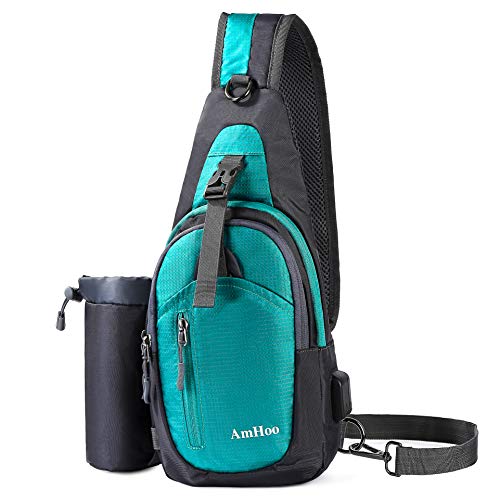AmHoo Sling Backpack Chest Shoudler Crossbody Bag Waterproof Hiking Daypack for Women