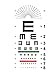 AmeriCan Goods Eye Chart for Eye Test Plastic Full Size Wall Illeterate Snellen 22