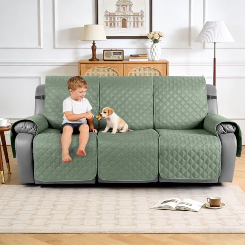 Image of TAOCOCO 100% Waterproof Recliner Sofa Covers Reversible, Sage Green