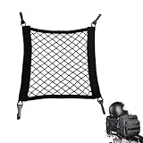 Gepäcknetz Fahrrad Motorrad, 30 × 28cm MotorradhelmNetz, Gepäcknetz Motorrad, Fahrrad Spannnetz, Motorräder Netz, Spannnetz Netz für Befestigung Helm, für Motorräder und Fahrräder