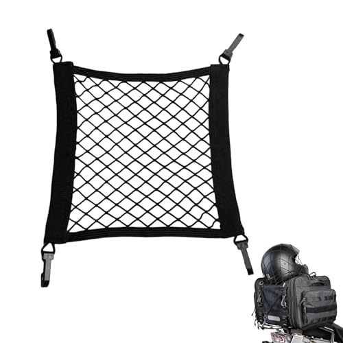 Gepäcknetz Fahrrad Motorrad 30 × 28cm MotorradhelmNetz Gepäcknetz Motorrad Fahrrad Spannnetz Motorräder Netz Spannnetz Netz für Befestigung Helm für Motorräder und Fahrräder
