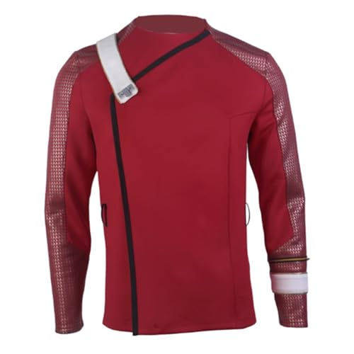 aiweran Star Series Wrath of Khan Costume Starfleet Full Set Adult Halloween Cosplay Uniform (Red Large)
