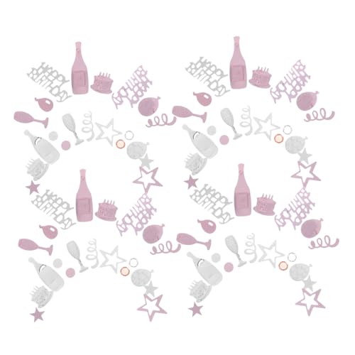 GLEAVI Decoración Cumpleaños Confeti Colorido para Mesa Ligero Seguro Adornos Festivos para Cumpleaños Shower y Celebraciones