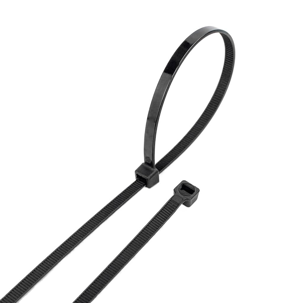 Plant Ties, Nylon Cable Ties Pack of 100 Self-Locking Tie Fixing Ring and Zipper Assorted Sizes(3x200)